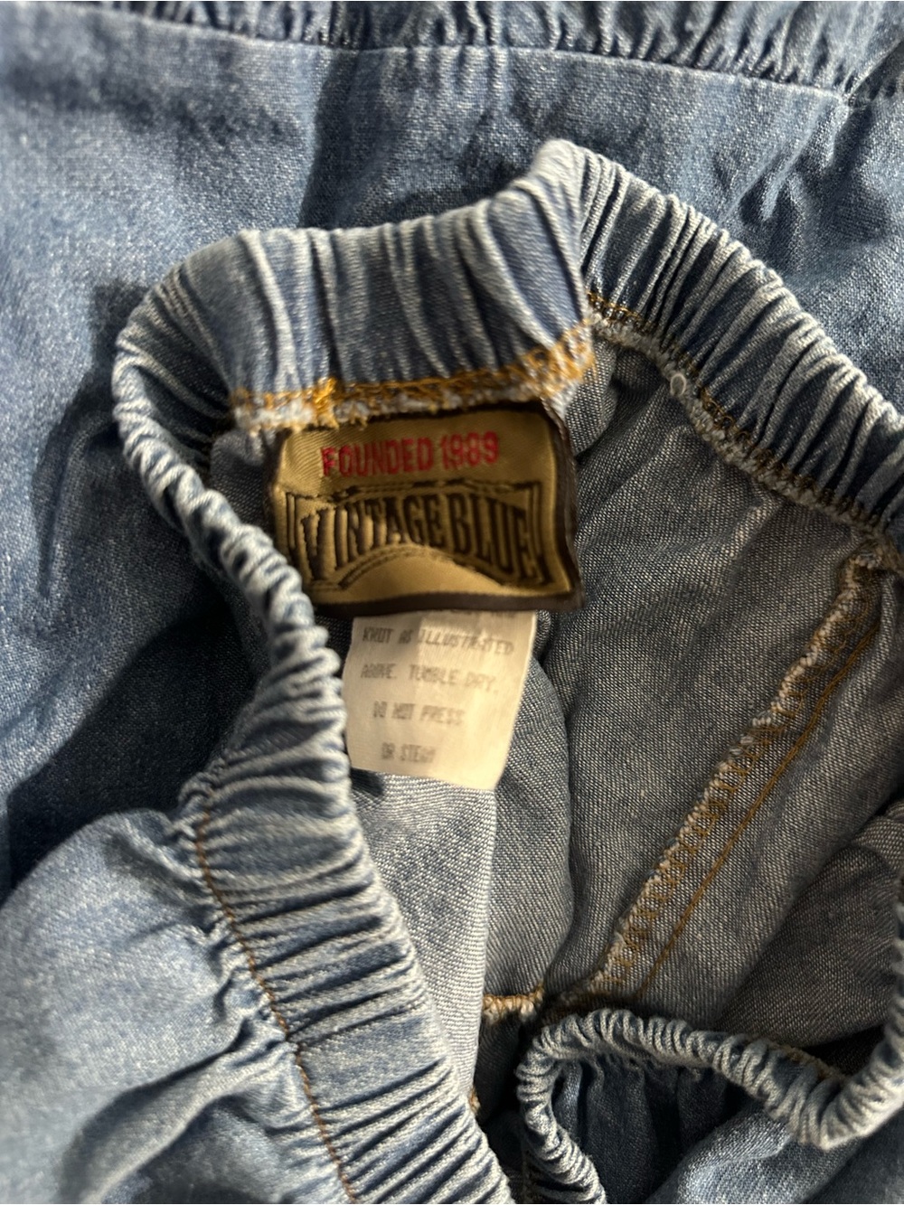 Vintage Tiered Denim Maxi Skirt - Picture 4 of 4